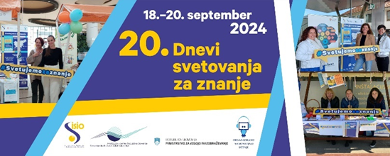 Program 20. Dnevov svetovanja za znanje 2024 od 18. do 20. 9. 2024